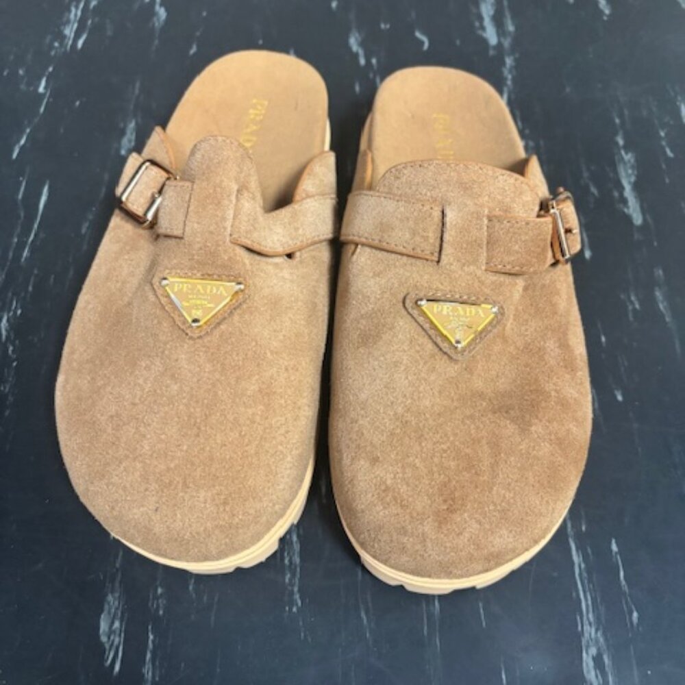 Prada Suede Sabot, size 42